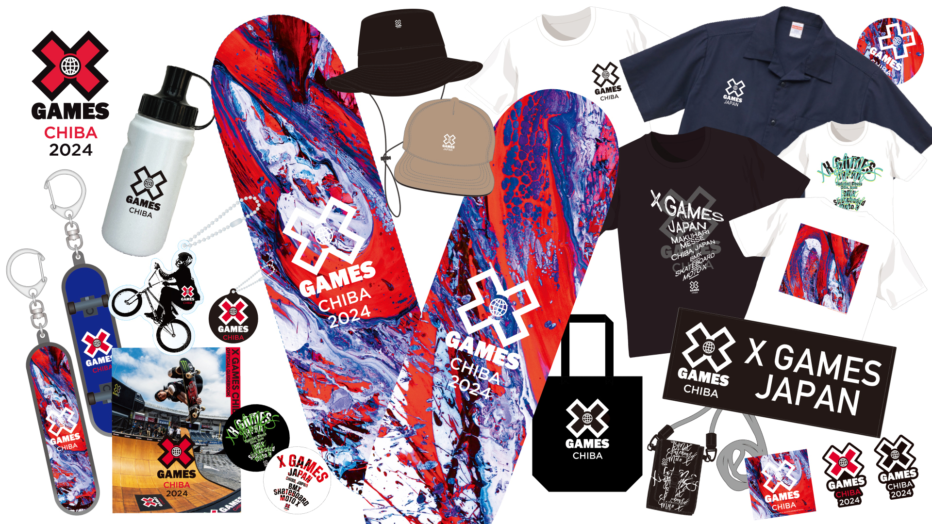 ＸGames 千葉2022限定！オリジナルデッキ！山口歴デザイン　エックスゲーム X Games 2022 × 山口歴 スケートデッキ | X Games 2022 | X